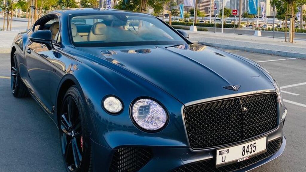 Blue Bentley Bentayga - Rent a Bentley Bentayga from Four Seasons Car Rental