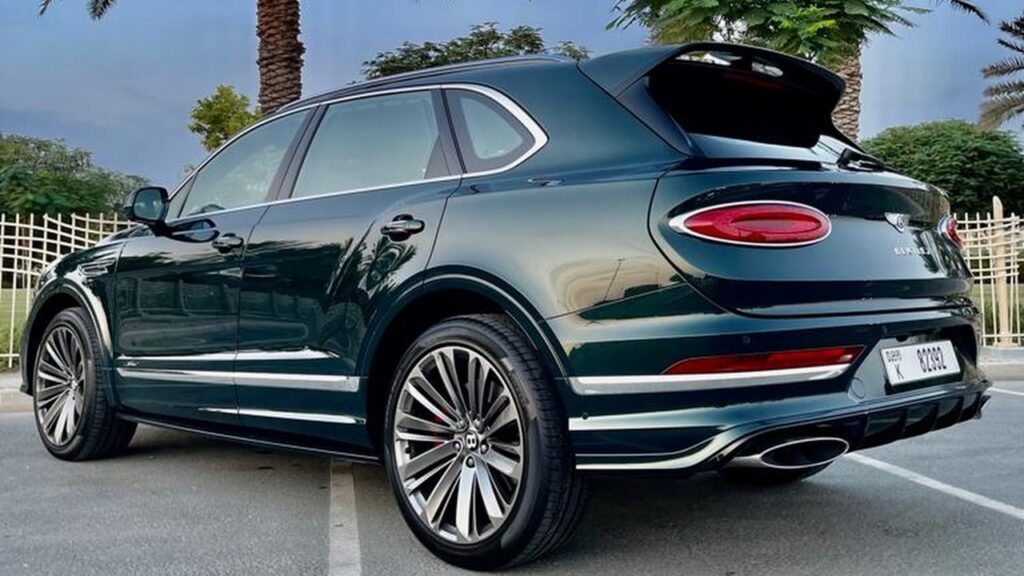 Green Bentley Bentayga - Rent a Bentley Bentayga from Four Seasons Car Rental