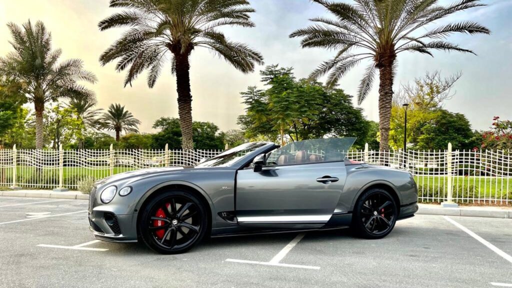 Dark Grey Bentley GT Convertible - Rent a Bentley GT Convertible from Four Seasons Car Rental