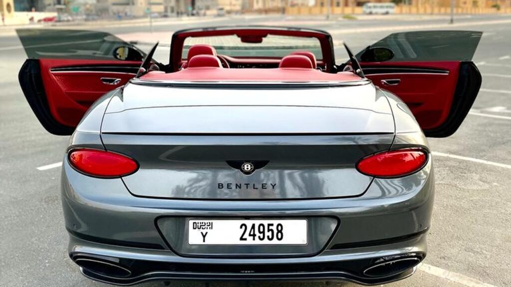 Dark Grey Bentley GT Convertible - Rent a Bentley GT Convertible from Four Seasons Car Rental