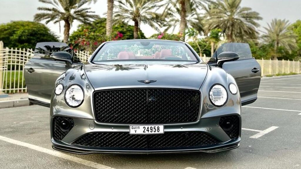 Dark Grey Bentley GT Convertible - Rent a Bentley GT Convertible from Four Seasons Car Rental