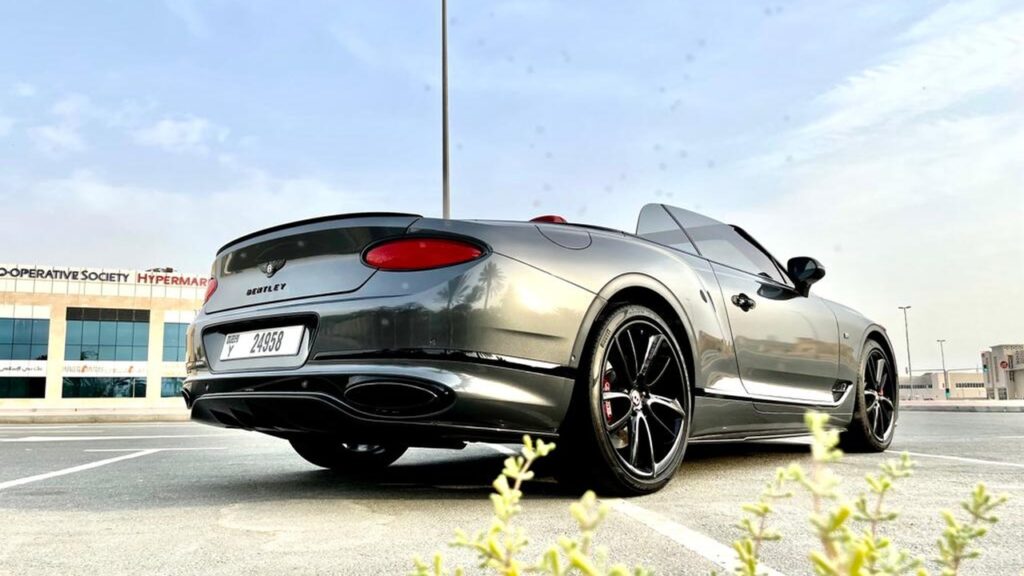 Dark Grey Bentley GT Convertible - Rent a Bentley GT Convertible from Four Seasons Car Rental