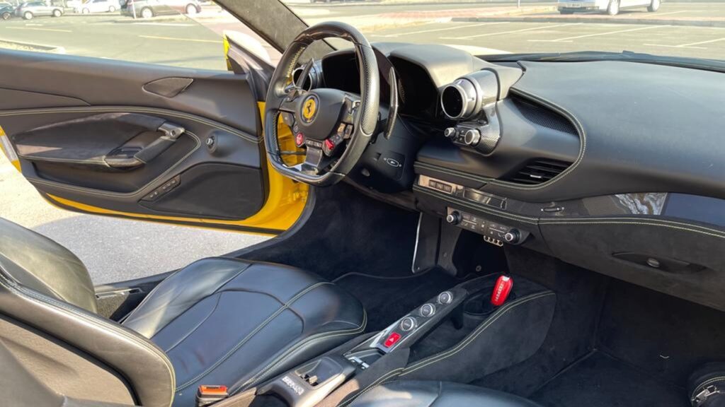 Yellow Ferrari F8 Spider - Rent a Ferrari F8 Spider from Four Seasons Car Rental