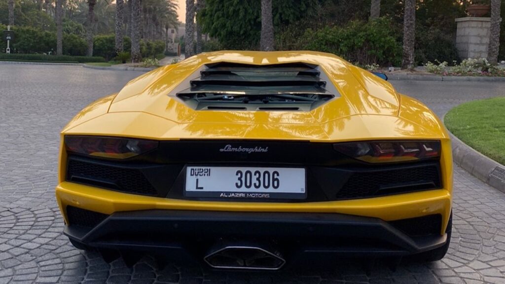 Yellow Lamborghini Aventador - Rent a Lamborghini Aventador from Four Seasons Car Rental