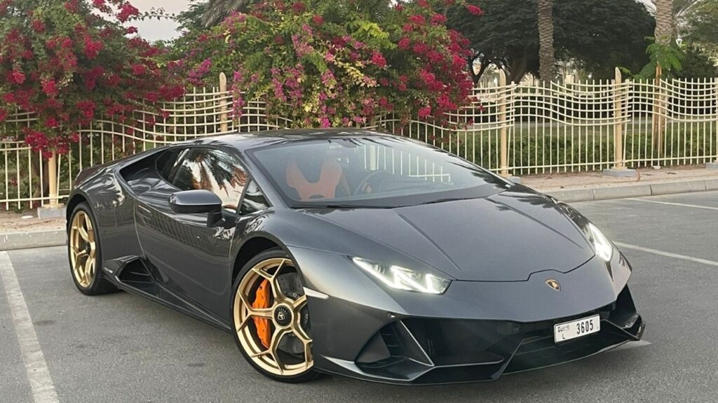 Grey Lamborghini Huracán EVO - Rent a Lamborghini Huracán EVO from Four Seasons Car Rental