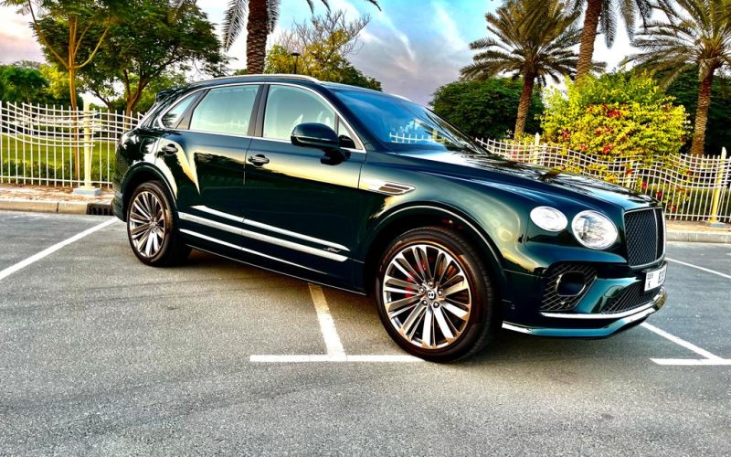 Green Bentley Bentayga - Rent a Bentley Bentayga from Four Seasons Car Rental