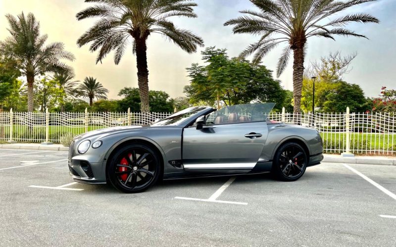 Dark Grey Bentley GT Convertible - Rent a Bentley GT Convertible from Four Seasons Car Rental