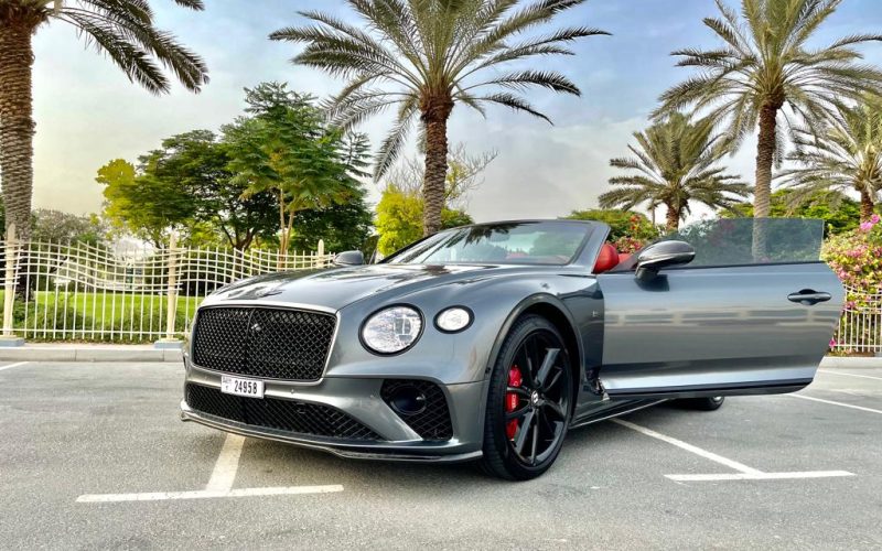 Dark Grey Bentley GT Convertible - Rent a Bentley GT Convertible from Four Seasons Car Rental