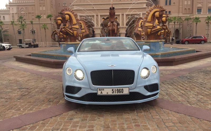 Light Grey Bentley GT Convertible - Rent a Bentley GT Convertible from Four Seasons Car Rental