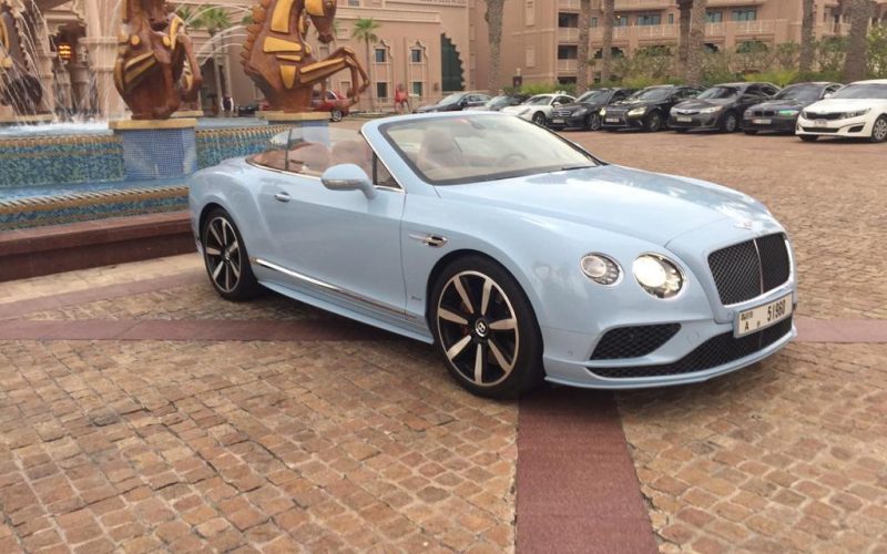 Light Grey Bentley GT Convertible - Rent a Bentley GT Convertible from Four Seasons Car Rental