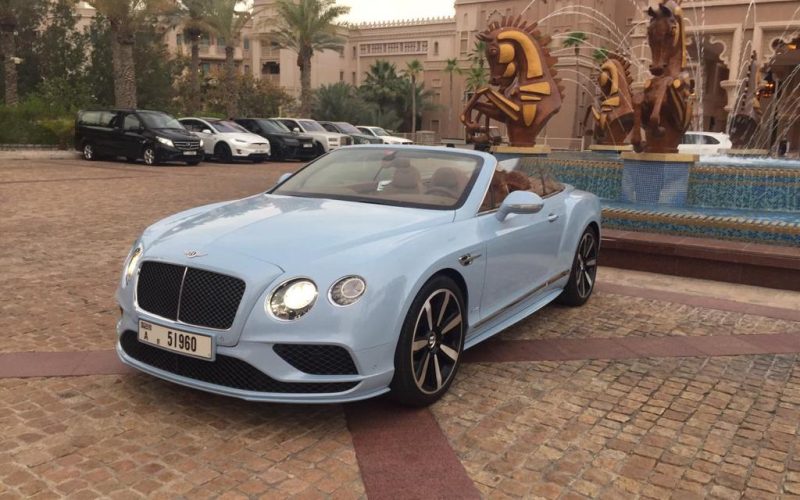 Light Grey Bentley GT Convertible - Rent a Bentley GT Convertible from Four Seasons Car Rental