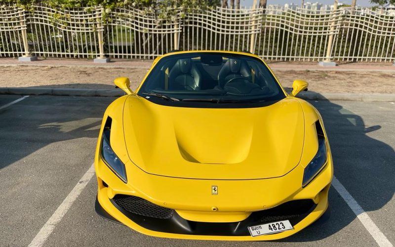 Yellow Ferrari F8 Spider - Rent a Ferrari F8 Spider from Four Seasons Car Rental