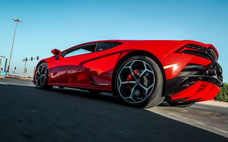 Red Lamborghini EVO - Rent a Lamborghini EVO from Four Seasons Car Rental