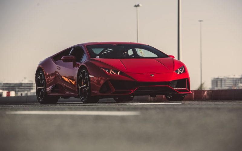 Red Lamborghini EVO - Rent a Lamborghini EVO from Four Seasons Car Rental