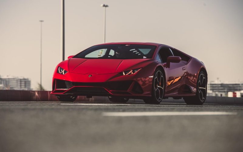 Red Lamborghini EVO - Rent a Lamborghini EVO from Four Seasons Car Rental